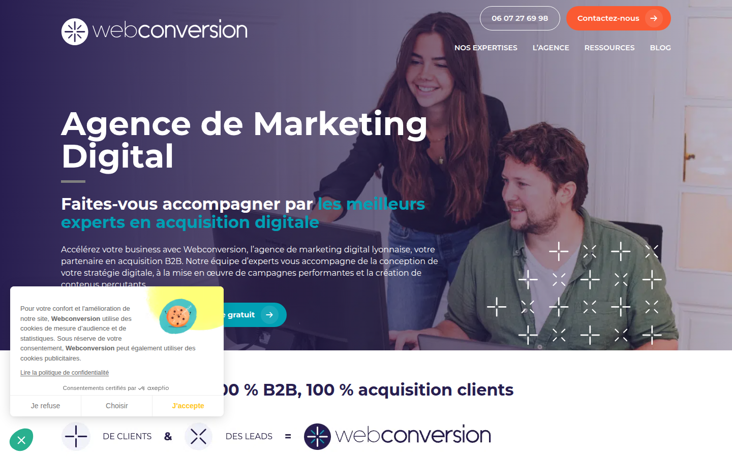Aperçu du site Webconversion